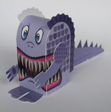 purple monster invitation